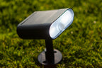 GINBO SOLAR LED SPIKE 1 LIGHT PIR BLACK LUTEC CONNECT