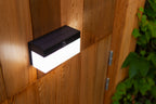 FRAN SOLAR LED WALL 1 LIGHT PIR BLACK LUTEC CONNECT