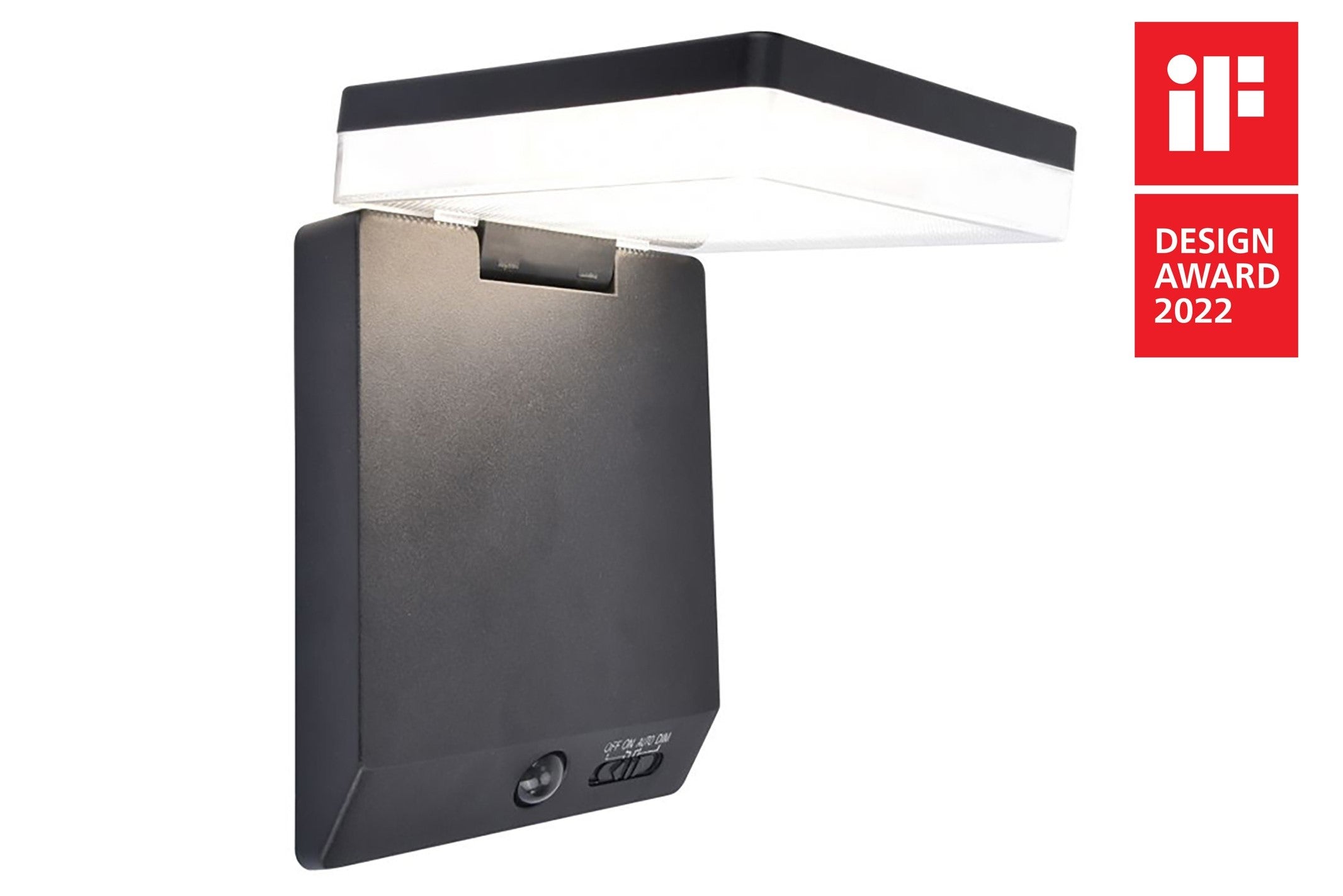 MOZE - MOZ SMART SOLAR LED WALL 1 LIGHT PIR BLACK