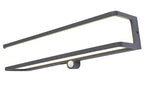 DOBLO SOLAR LED WALL 1 LIGHT LONG PIR DARK GREY