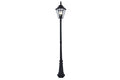 LONDON SOLAR LED POST 1 LIGHT BLACK