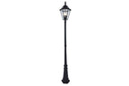 LONDON SOLAR LED POST 1 LIGHT BLACK