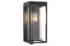 FLAIR SOLAR WALL 1 LIGHT PIR E27 W/BULB BLACK