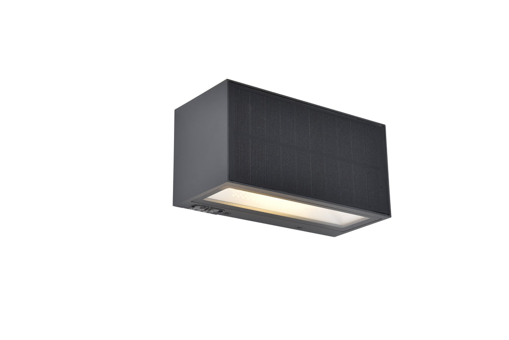 INKA SOLAR HYBRID LED WALL 1 LIGHT DARK GREY