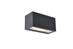 INKA SOLAR HYBRID LED WALL 1 LIGHT DARK GREY