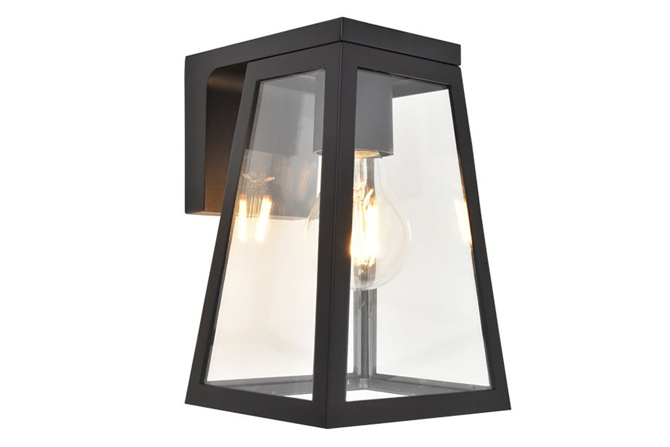 FIA SOLAR WALL 1 LIGHT E27 W/BULB BLACK