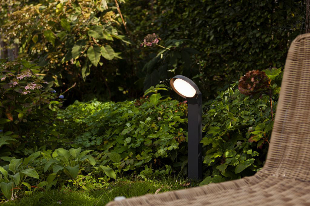 POLO OUTDOOR LED BOLLARD 1 LIGHT DARK GREY