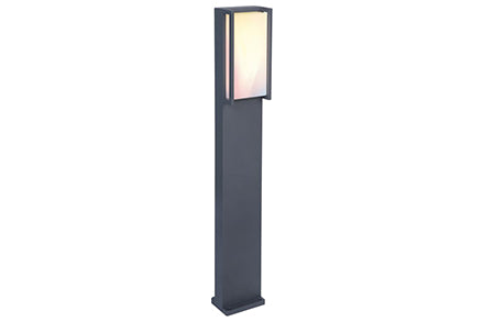 QUBO OUTDOOR LED BOLLARD 1 LIGHT LUTEC CONNECTED DARK GREY
