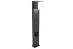 CUBA OUTDOOR LED BOLLARD 1 LIGHT DARK GREY