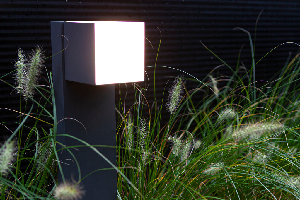 CUBA OUTDOOR LED BOLLARD 1 LIGHT DARK GREY