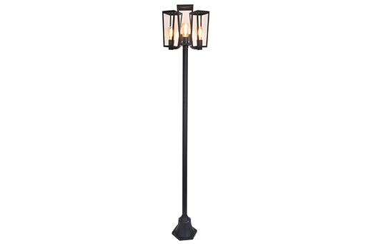 PINE OUTDOOR BIG POST 3 LIGHT E27 BLACK