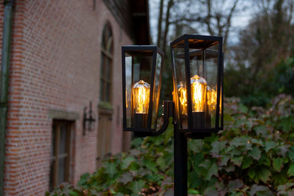 PINE OUTDOOR BIG POST 3 LIGHT E27 BLACK