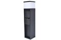 MAINS OUTDOOR LED BOLLARD 1 LIGHT BLACK W/ 2 GERMANY STANDARD SOCKET BLACK(WIFI) LUTEC CONNECT