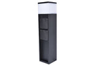 MAINS OUTDOOR LED BOLLARD 1 LIGHT BLACK W/ 2 GERMANY STANDARD SOCKET BLACK(WIFI) LUTEC CONNECT
