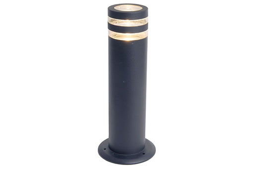 FOCUS ROUND OUTDOOR POST 1 LIGHT GU10 DARK GREY