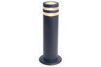 FOCUS ROUND OUTDOOR POST 1 LIGHT GU10 DARK GREY