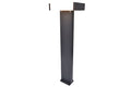 CONROY OUTDOOR LED BOLLARD 2 LIGHT DARK GREY