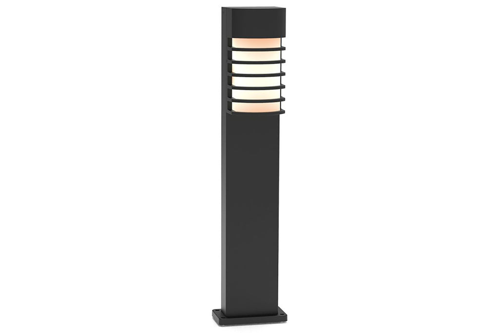 FULTON OUTDOOR BOLLARD 1 LIGHT E27 BLACK