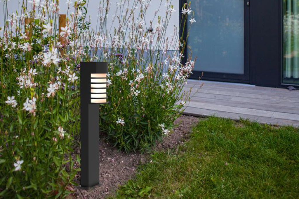 FULTON OUTDOOR BOLLARD 1 LIGHT E27 BLACK