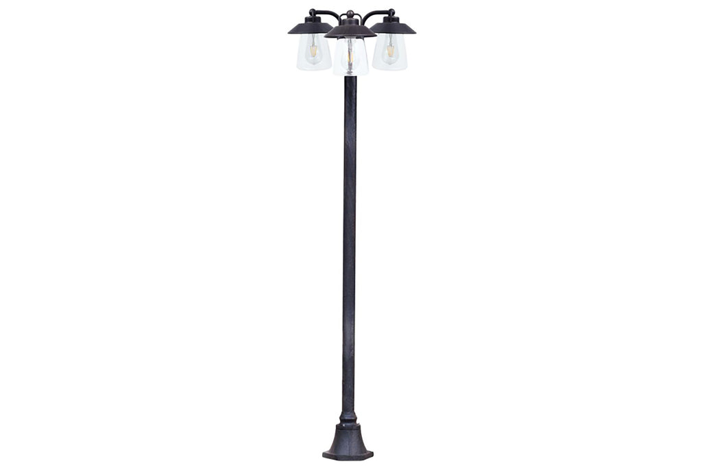 CATE OUTDOOR POST 3 LIGHT E27 BLACK