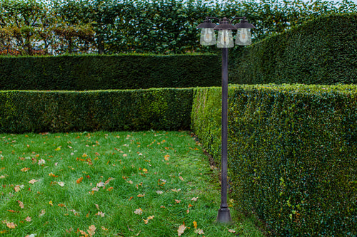CATE OUTDOOR POST 3 LIGHT E27 BLACK