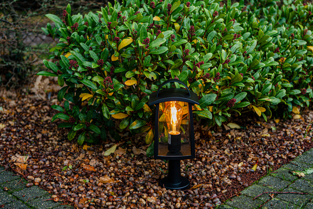 KELSEY OUTDOOR PEDESTAL 1 LIGHT E27 BLACK