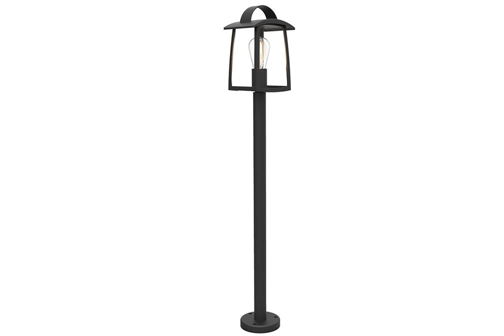 KELSEY OUTDOOR SMALL POST 1 LIGHT E27 BLACK