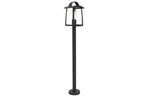 KELSEY OUTDOOR SMALL POST 1 LIGHT E27 BLACK