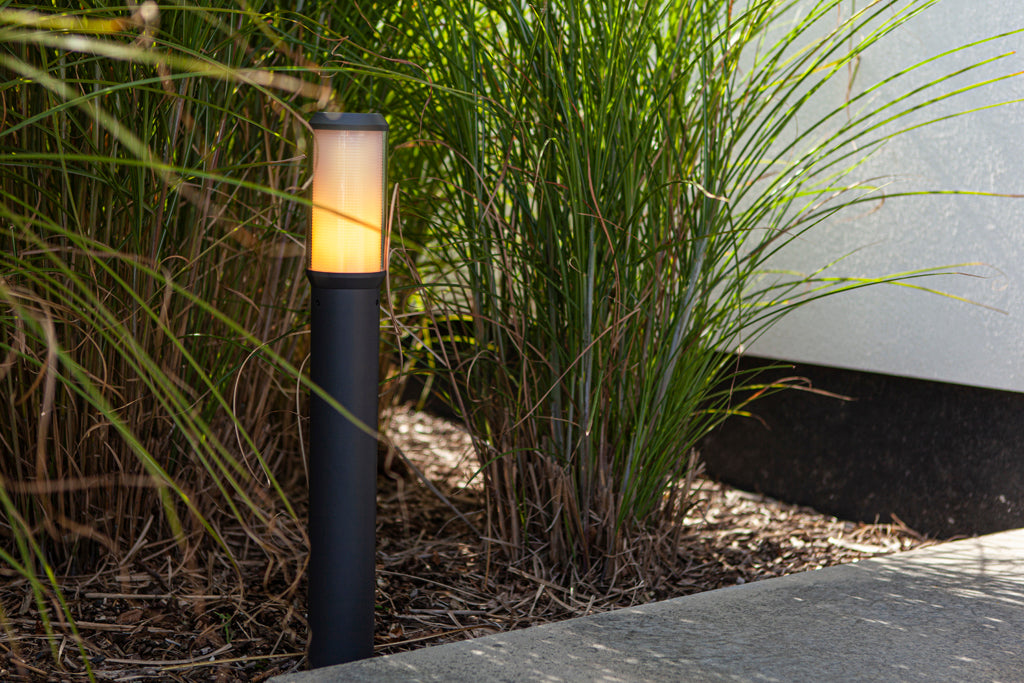 HEROS OUTDOOR BOLLARD 1 LIGHT E27 DARK GREY