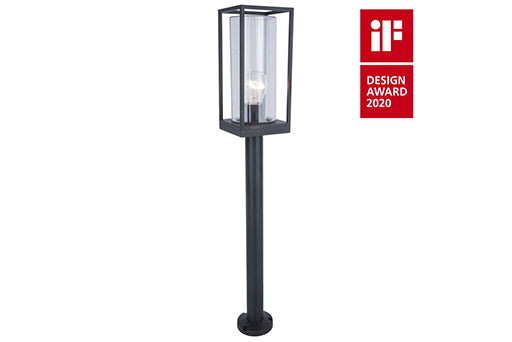 FLAIR OUTDOOR E27 BOLLARD 1 LIGHT BLACK