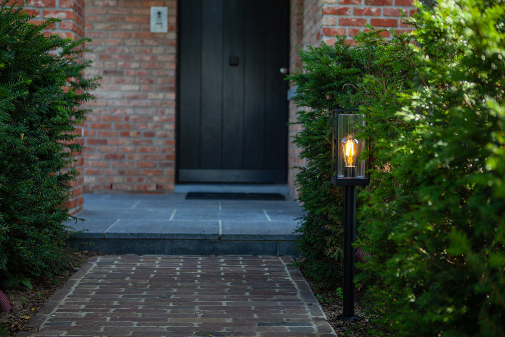 FLAIR OUTDOOR E27 BOLLARD 1 LIGHT BLACK