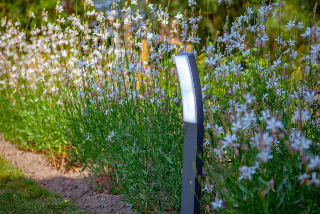 KIRA OUTDOOR LED BOLLARD 1 LIGHT DARK GREY - CCT WHITES