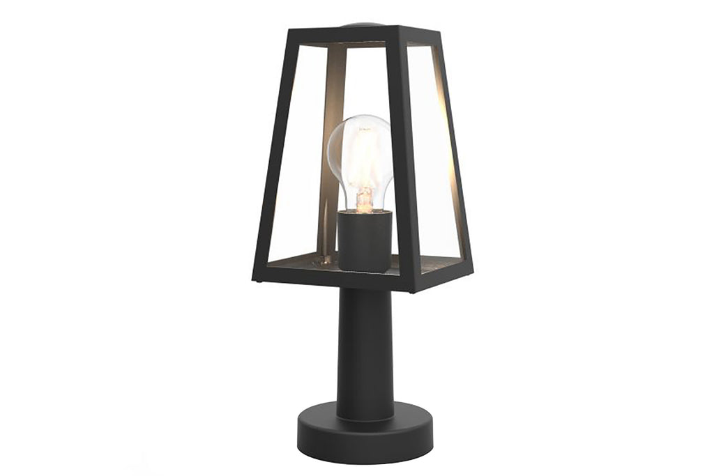 FIA OUTDOOR SMALL POST 1 LIGHT E27 BLACK