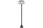 FIA OUTDOOR BIG POST 3 LIGHT E27 BLACK