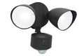 DRACO OUTDOOR LED WALL CAMERA 2 LIGHT PIR BLACK LUTEC CONNECT