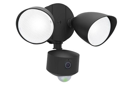 DRACO OUTDOOR LED WALL CAMERA 2 LIGHT PIR BLACK LUTEC CONNECT