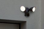 DRACO OUTDOOR LED WALL CAMERA 2 LIGHT PIR BLACK LUTEC CONNECT