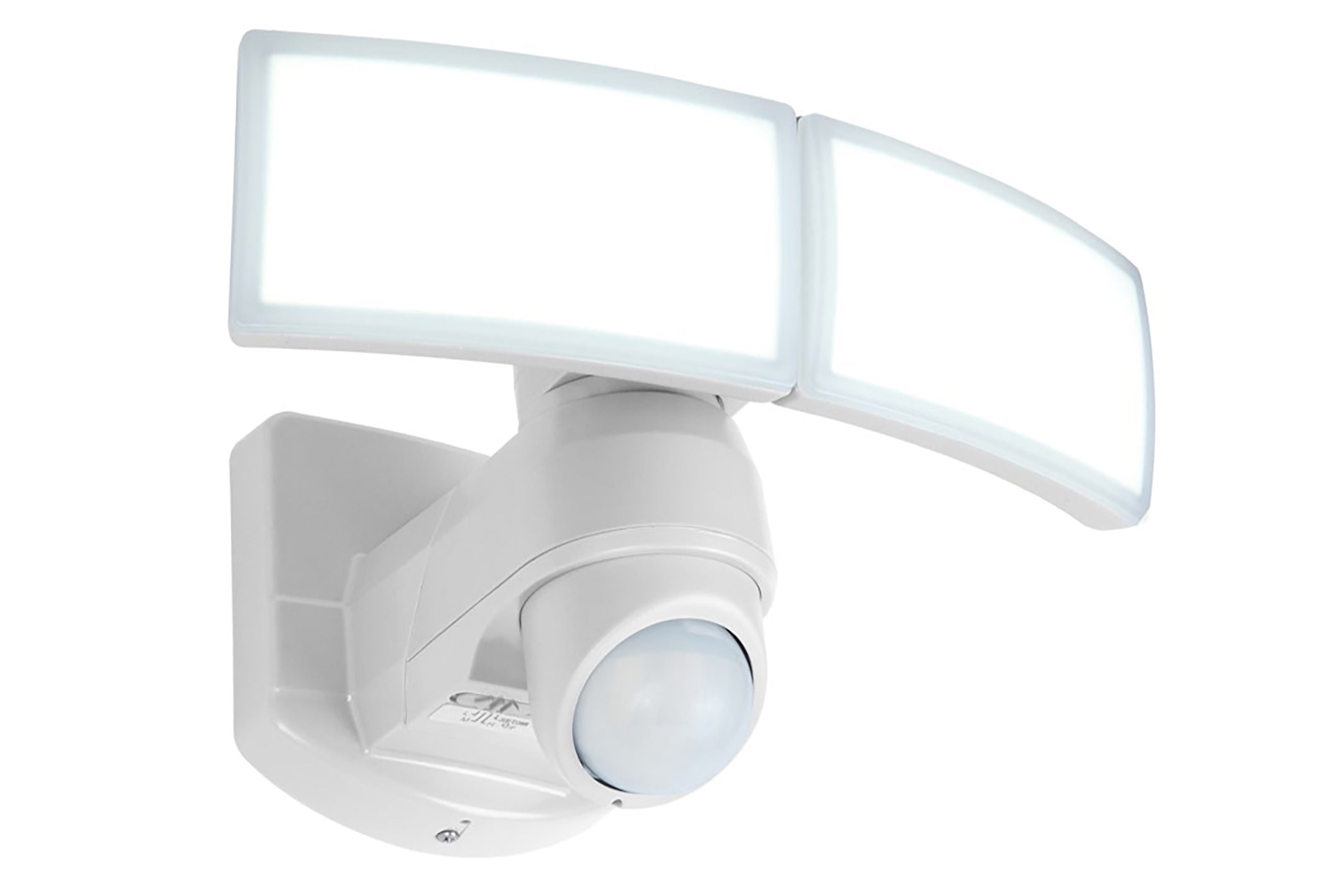 ARC OUTDOOR LED WALL PIR 2 LIGHT WHITE