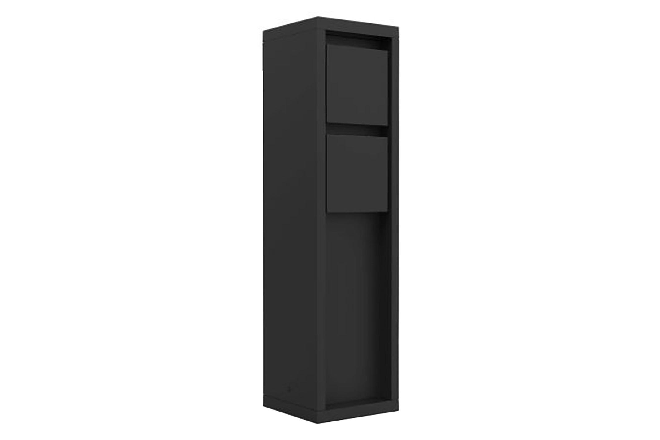 MAINS OUTDOOR BOLLARD PLUGBOX SIDE EARTHING DARK GREY