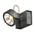 KALU, luminária de parede e de teto, uma lâmpada, LED, 3000 K, preto, 60º