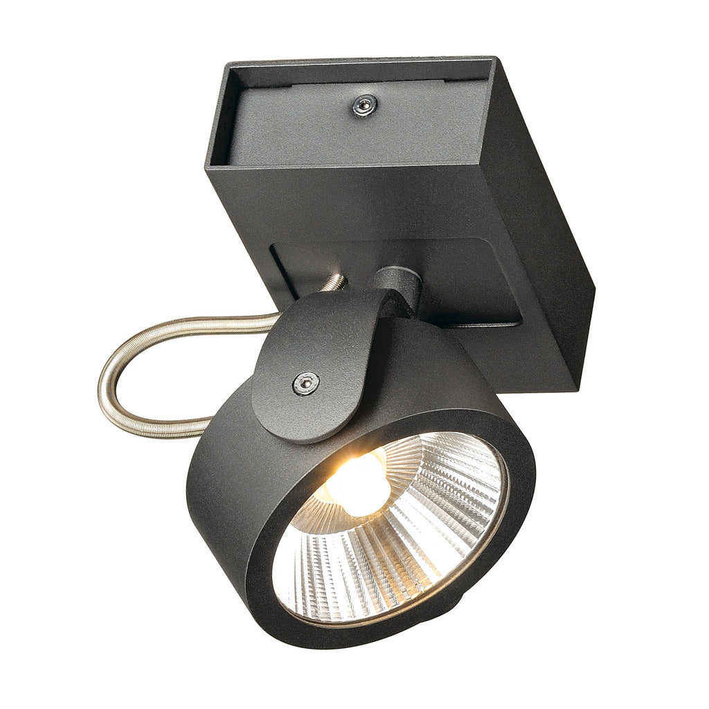 KALU, luminária de parede e de teto, uma lâmpada, LED, 3000 K, preto, 60º