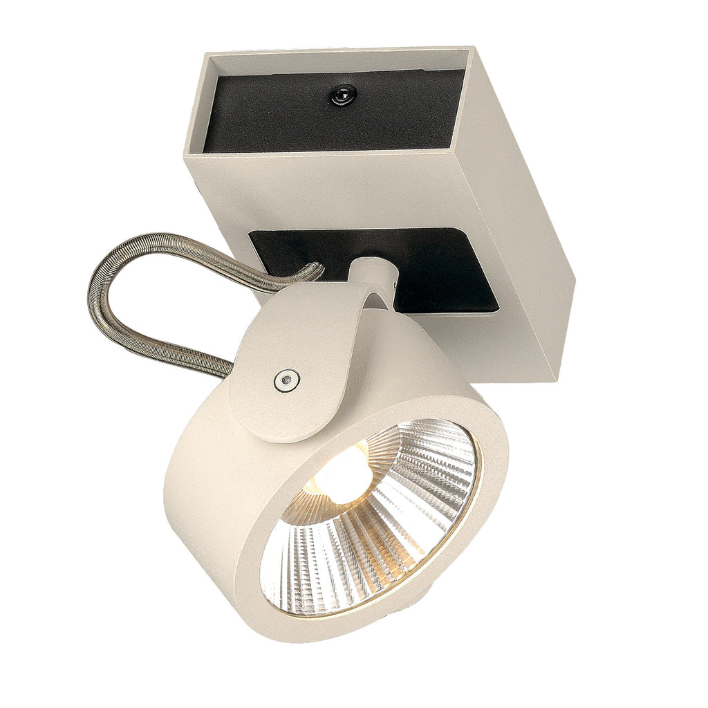 KALU, luminária de parede e de teto, uma lâmpada, LED, 3000 K, branco/preto, 60º