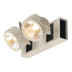 KALU, luminária de parede e de teto, duas lâmpadas, LED, 3000 K, branco/preto, 60º