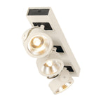 KALU, luminária de parede e de teto, três lâmpadas, LED, 3000 K, branco/preto, 60º