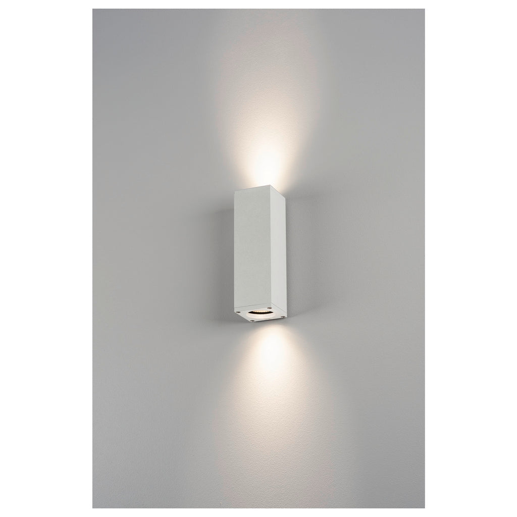 THEO UP/DOWN, QPAR51, luminária de parede, branco, máx. 2x50 W