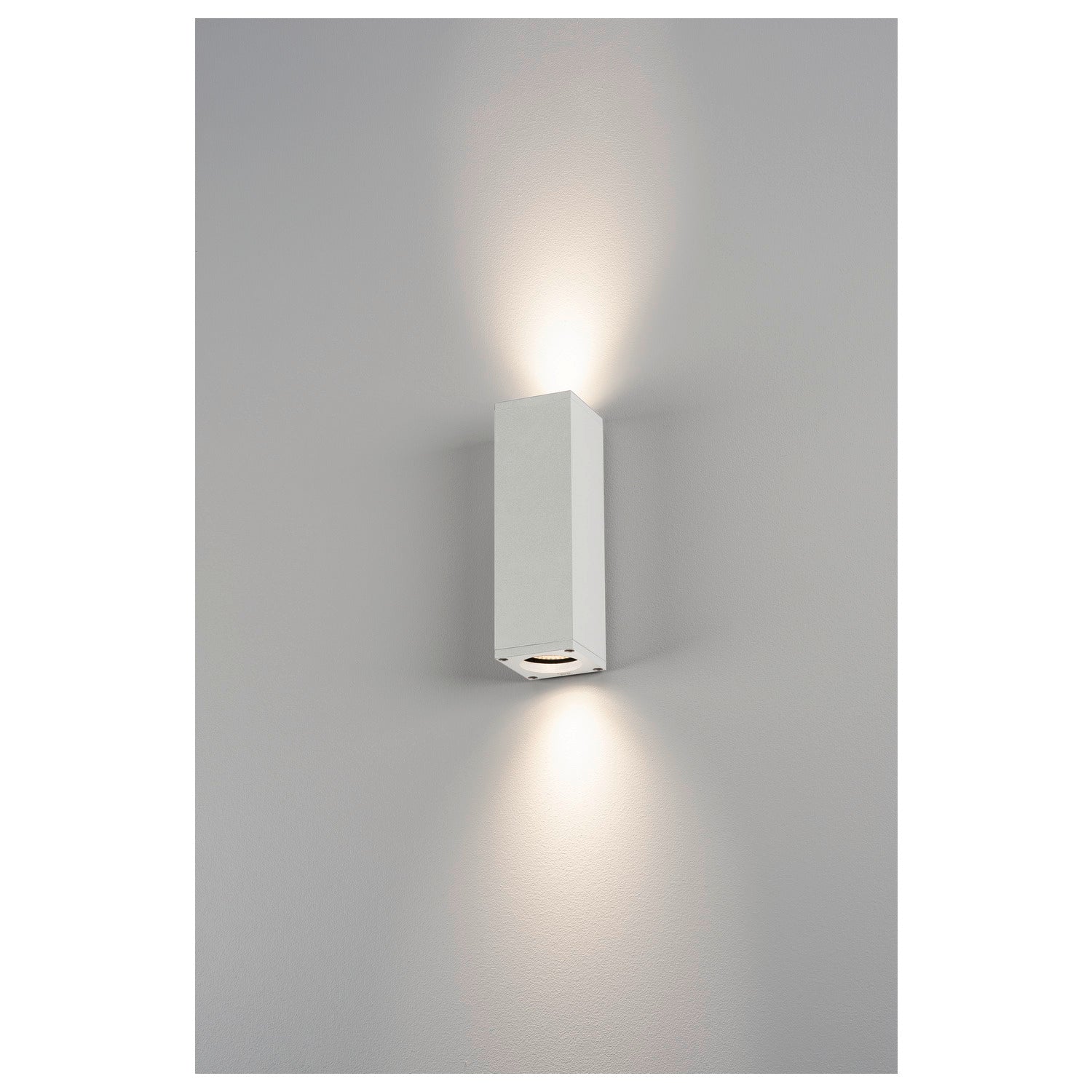 THEO UP/DOWN, QPAR51, luminária de parede, branco, máx. 2x50 W