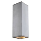 THEO UP/DOWN, QPAR51, luminária de parede, aluminio escovado, máx. 2x50 W