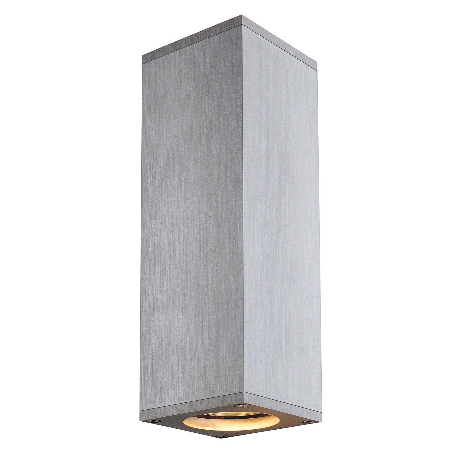 THEO UP/DOWN, QPAR51, luminária de parede, aluminio escovado, máx. 2x50 W