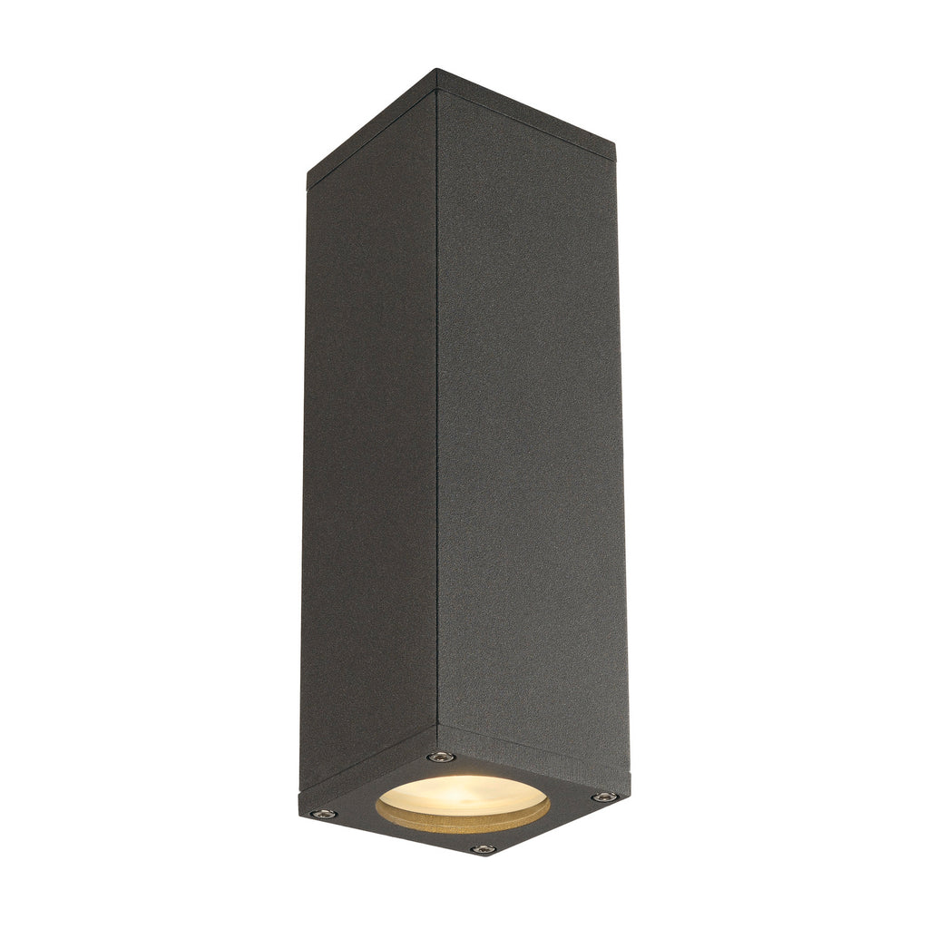THEO UP/DOWN, luminária de parede, QPAR51, antracite, máx. 2x50 W