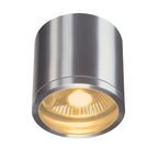 ROX CEILING OUT, QPAR11, luminária de teto para exteriores, alumínio escovado, máx. 50 W, IP44